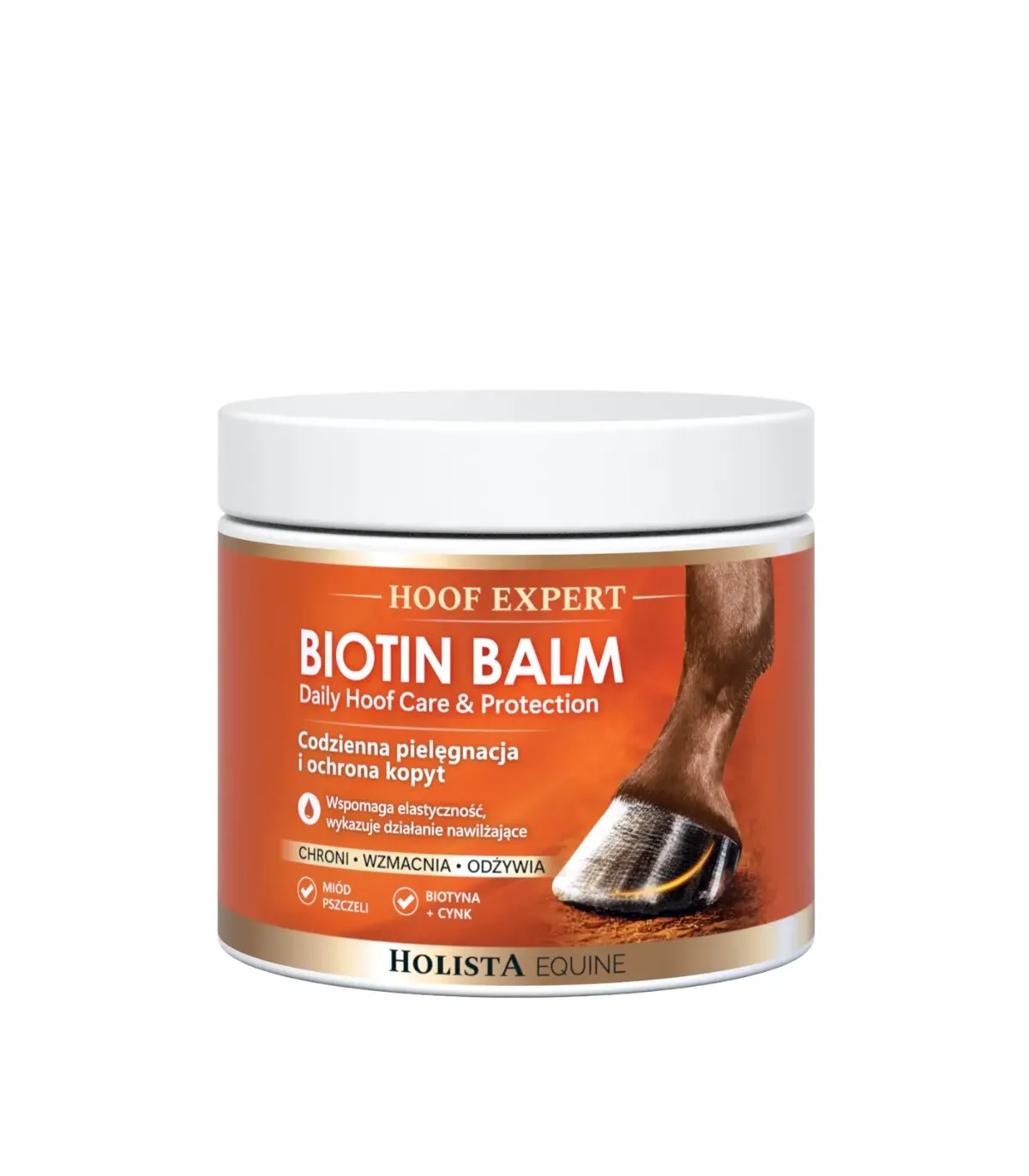 Codzienna pielęgnacja i ochrona kopyt - Hoof Expert Biotin Balm 450ml