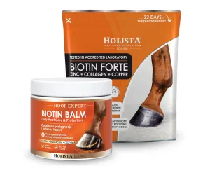 Smar Hoof Expert Biotin Balm + Biotin Forte 500g kompletna ochrona dla kopyt