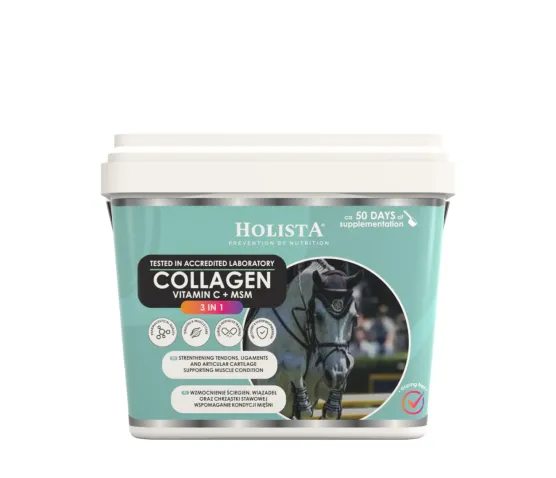 Kolagen 3w1 Vit C + MSM 800g - wzmocnienie stawów koni