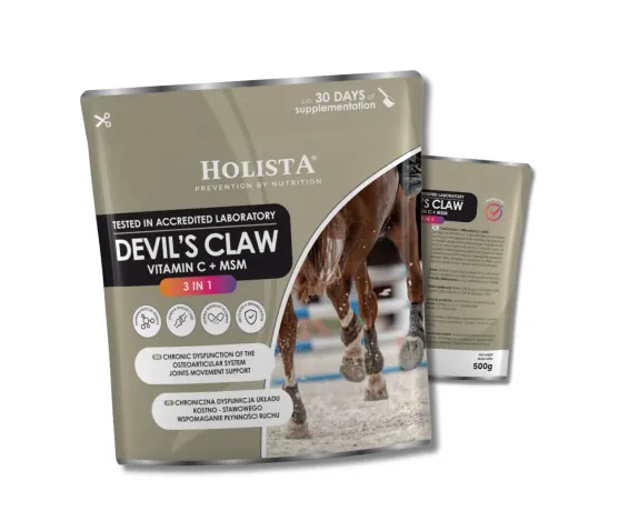 Holista Equine Czarci Pazur + MSM + Vit C 500g