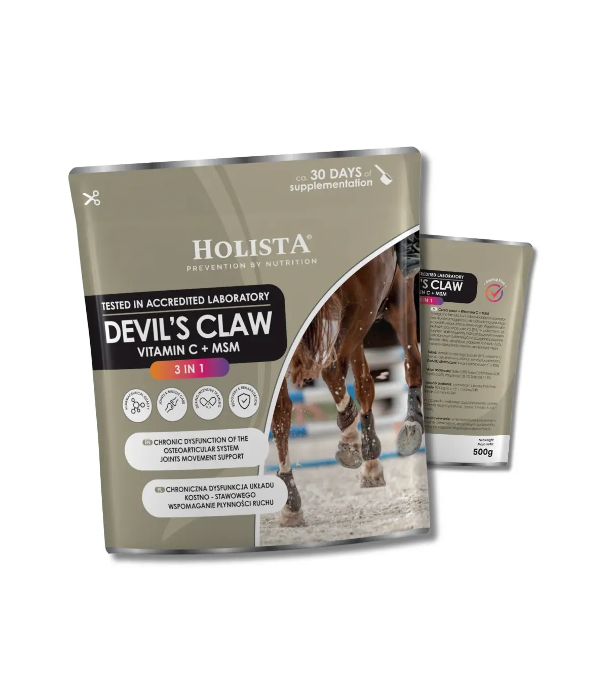Holista Equine Czarci Pazur + MSM + Vit C 500g