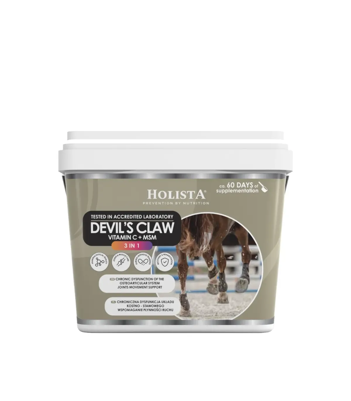 Holista Equine Czarci Pazur + MSM + Vit C 1000g