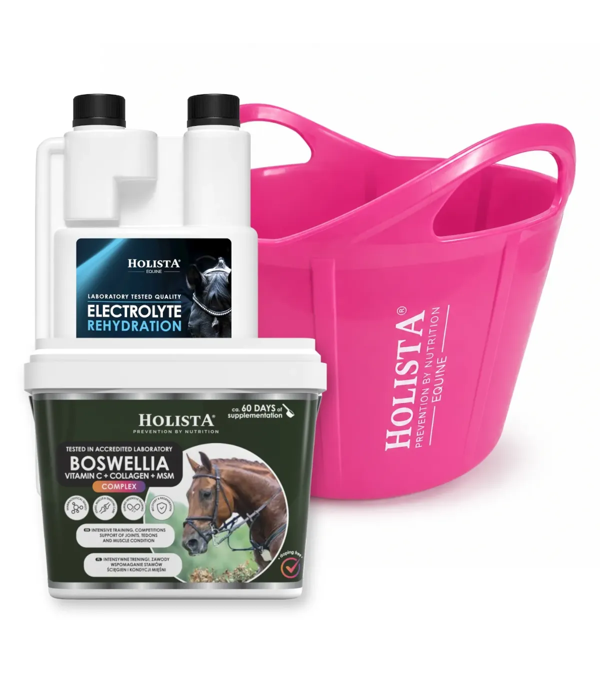 Elektrolity Rehydration 1l + Boswellia Serrata 1000g + Wiadro elastyczne 17l GRATIS