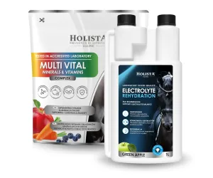 Elektrolity Holista Equine Rehydration 1l + Multi Vital 1500g