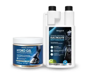Elektrolity Holista Equine Rehydration 1l + Hoof Expert Hydro Gel 400ml