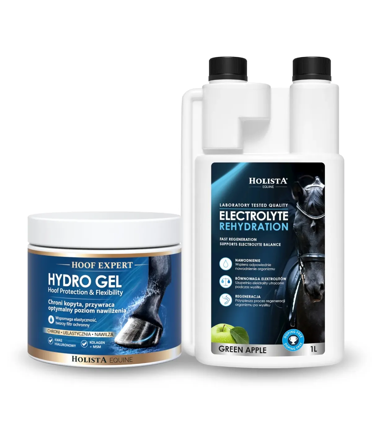 Elektrolity Holista Equine Rehydration 1l + Hoof Expert Hydro Gel 400ml