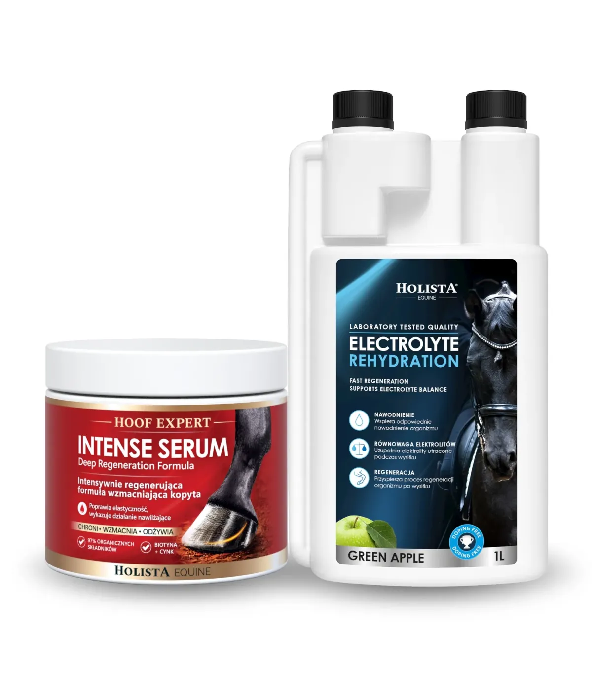 Elektrolity Holista Equine Rehydration 1l + Hoof Expert Intense Serum 450ml
