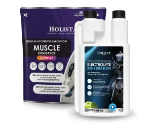 Elektrolity Holista Equine Rehydration 1l + Muscle Endurance Complex 400g