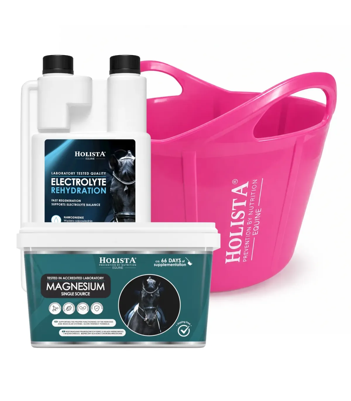 Elektrolity Rehydration 1l + Magnesium  1600g + Wiadro elastyczne 17l GRATIS