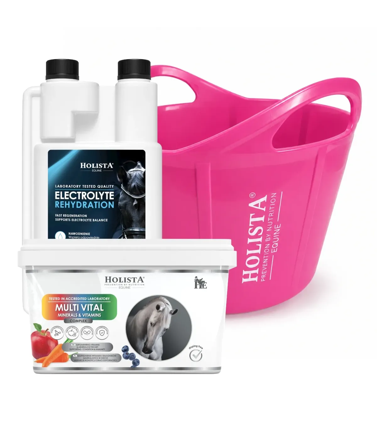 Elektrolity Rehydration 1l + Multi Vital 3500g + Wiadro elastyczne 17l GRATIS