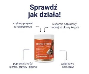 Biotin Forte 1000g kompleksowe wsparcie kondycji kopyt