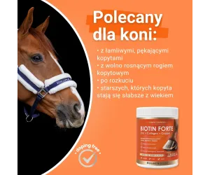 Biotin Forte 1000g kompleksowe wsparcie kondycji kopyt