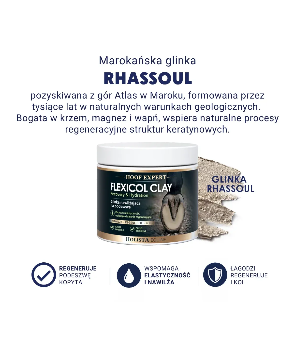 Hoof Expert Flexicol Clay 600g Glinka regenerująca na podeszwę