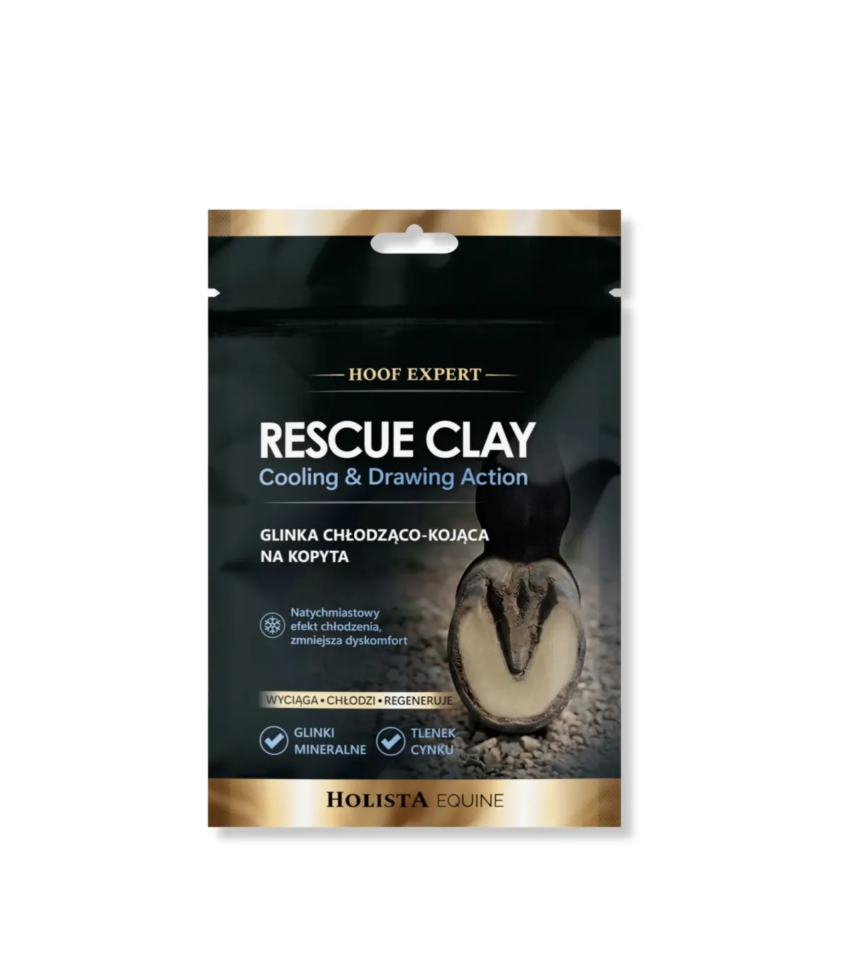 Hoof Expert Rescue Clay chłodząco-kojąca glinka na kopyta 200g