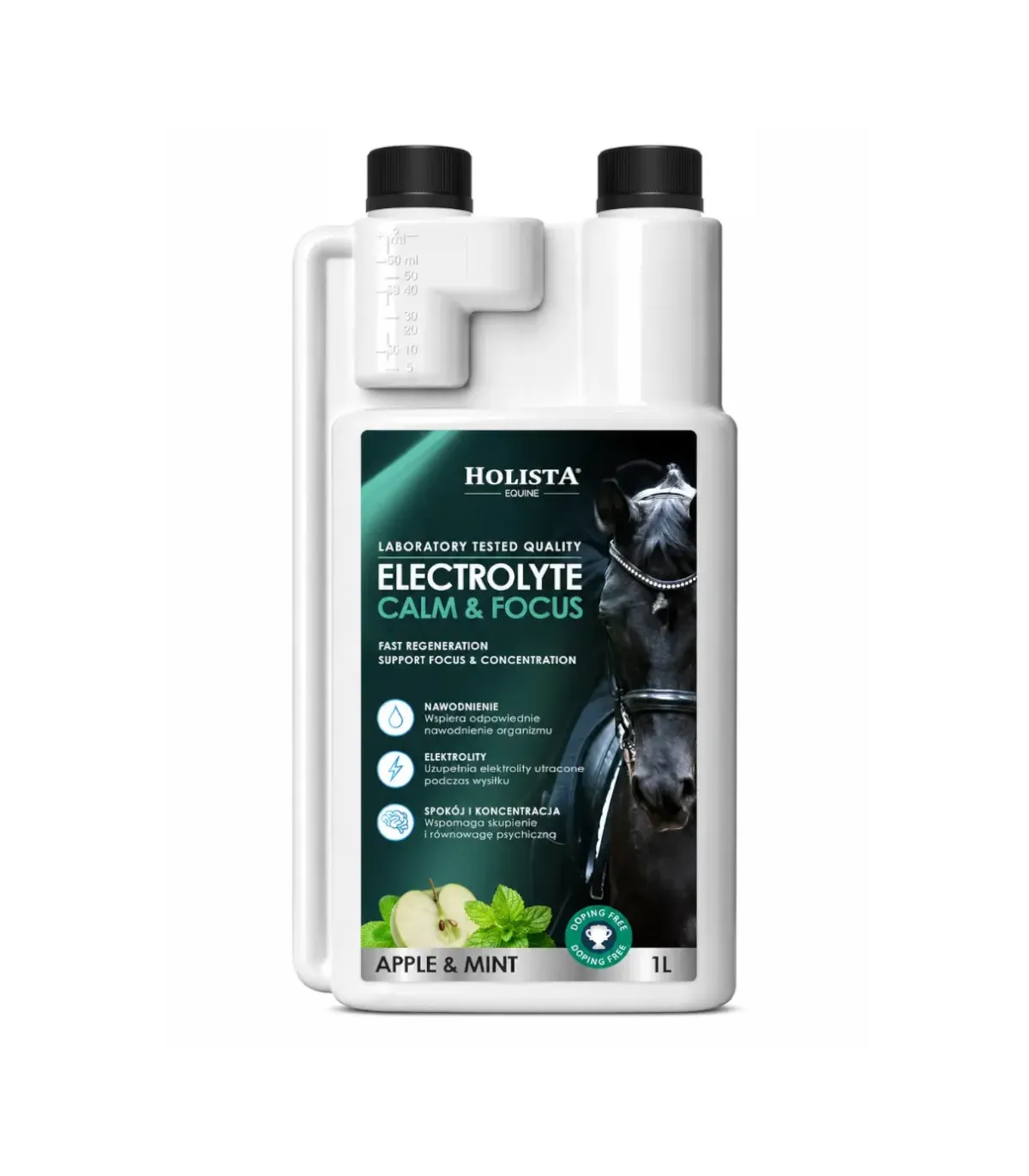 Elektrolity Holista Equine Calm&Focus 1l szybka regeneracja, skupienie i koncentracja