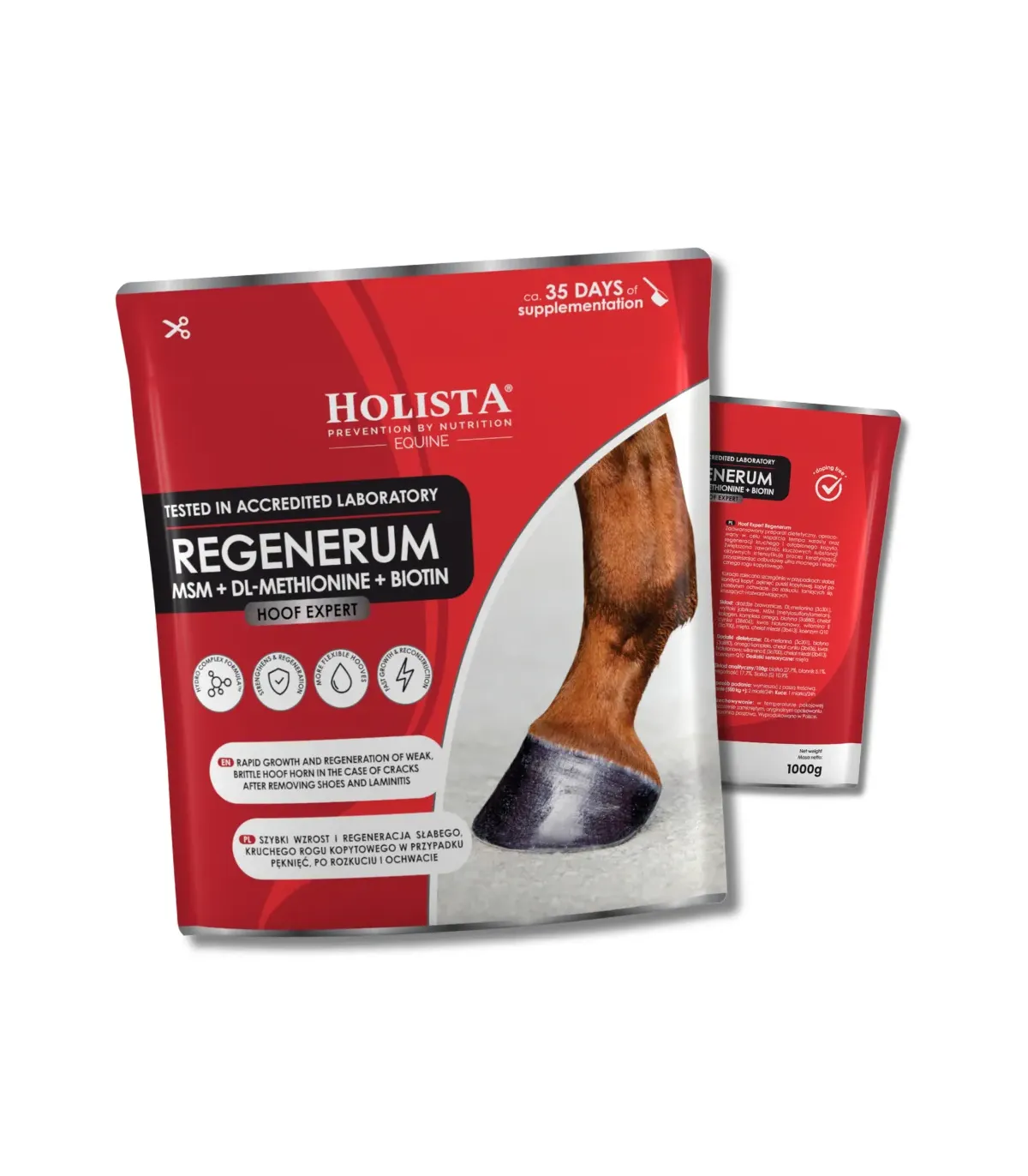Profesjonalna regeneracja kopyta - Hoof Expert Hoof Oil 400ml + Regenerum 1000g