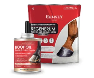 Profesjonalna regeneracja kopyta - Hoof Expert Hoof Oil 400ml + Regenerum 1000g
