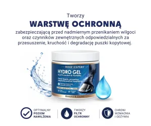 Hoof Expert Hydro Gel 400ml - Chroni kopyta, przywraca optymalne nawilżenie