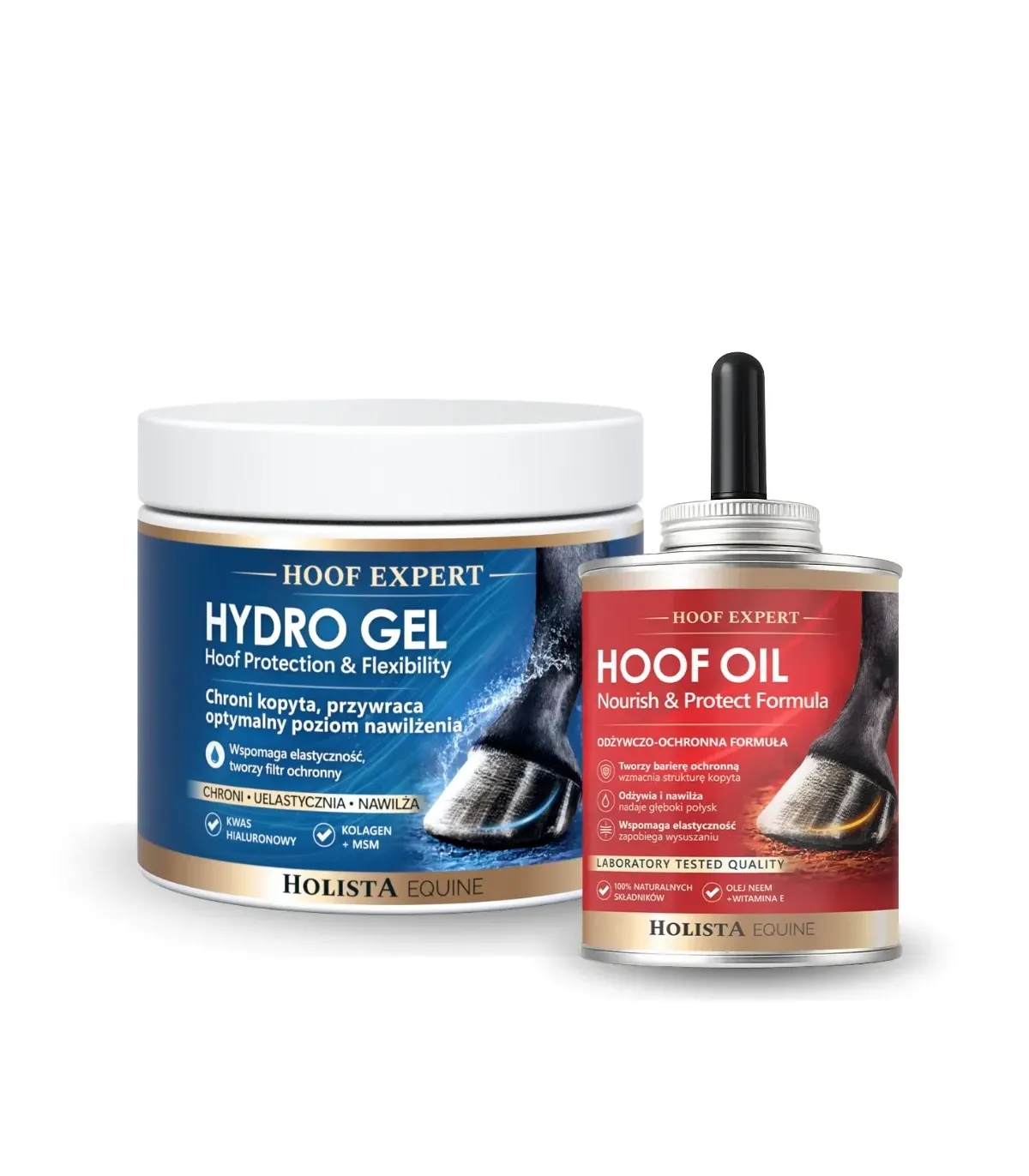 Nawilżenie kopyt i wsparcie w gniciu strzałki - Hydro Gel 400ml + Stop Thrush 100ml