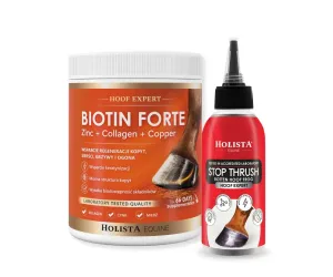 Ochrona strzałki i odżywienie kopyt - Biotin Forte 1000g + Stop Thrush 100ml