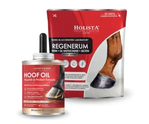Profesjonalna regeneracja kopyta - Hoof Expert Hoof Oil 400ml + Regenerum 1000g