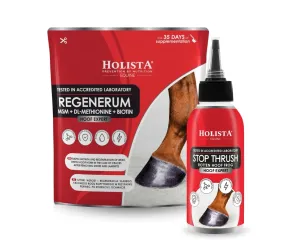 Kompleksowa regeneracja i ochrona strzałki - Regenerum 1kg + Stop Thrush 100ml