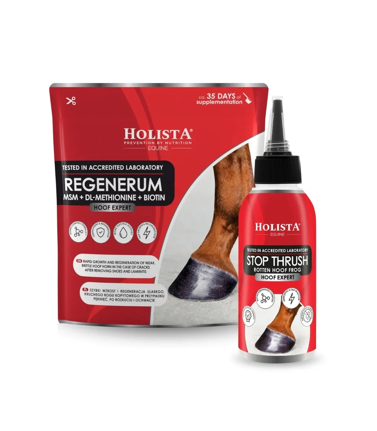 Kompleksowa regeneracja i ochrona strzałki - Regenerum 1kg + Stop Thrush 100ml