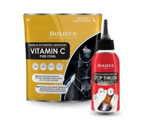 ZESTAW Witamina C 600g + Stop Thrush 100ml profilaktyka chorób kopyt