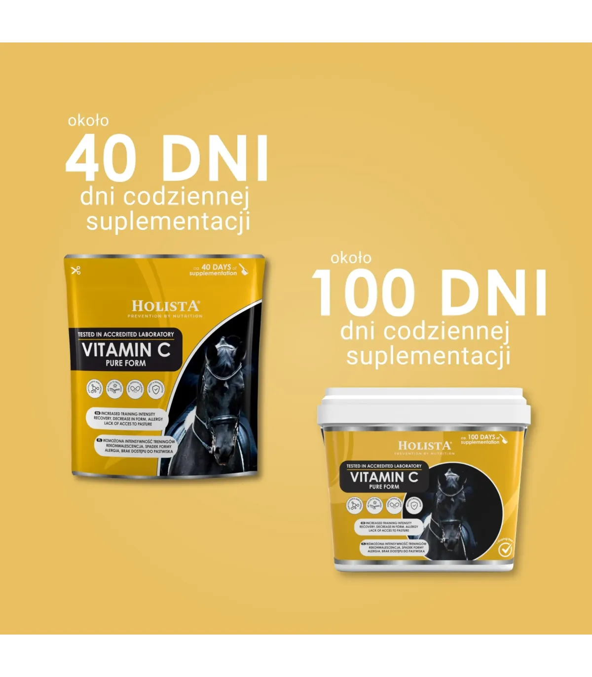 Wsparcie skóry, sierści i odporności - Biotin Forte 1000g + Witamina C 600g