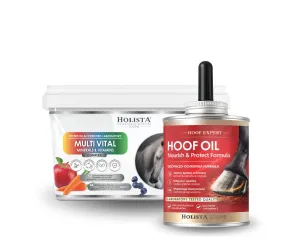Kompleksowe odżywienie kopyt - Hoof Expert Hoof Oil 400ml + Multi Vital 3500g