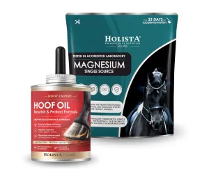 Profesjonalna regeneracja kopyta - Hoof Expert Hoof Oil 400ml + Magnesium 800g
