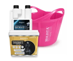 Witamina C 1000g + Elektrolity Rehydration 1l + Wiadro elastyczne 17l GRATIS