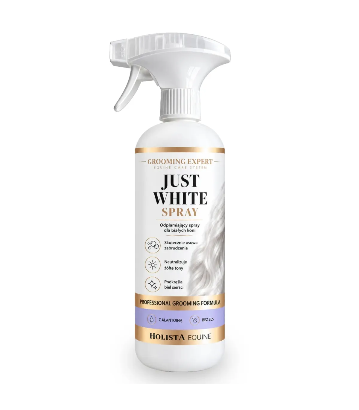 Odplamiający spray dla białych koni - Just White Spray 500ml
