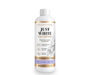 Just White Shampoo 500ml - Odplamiający szampon dla białych koni