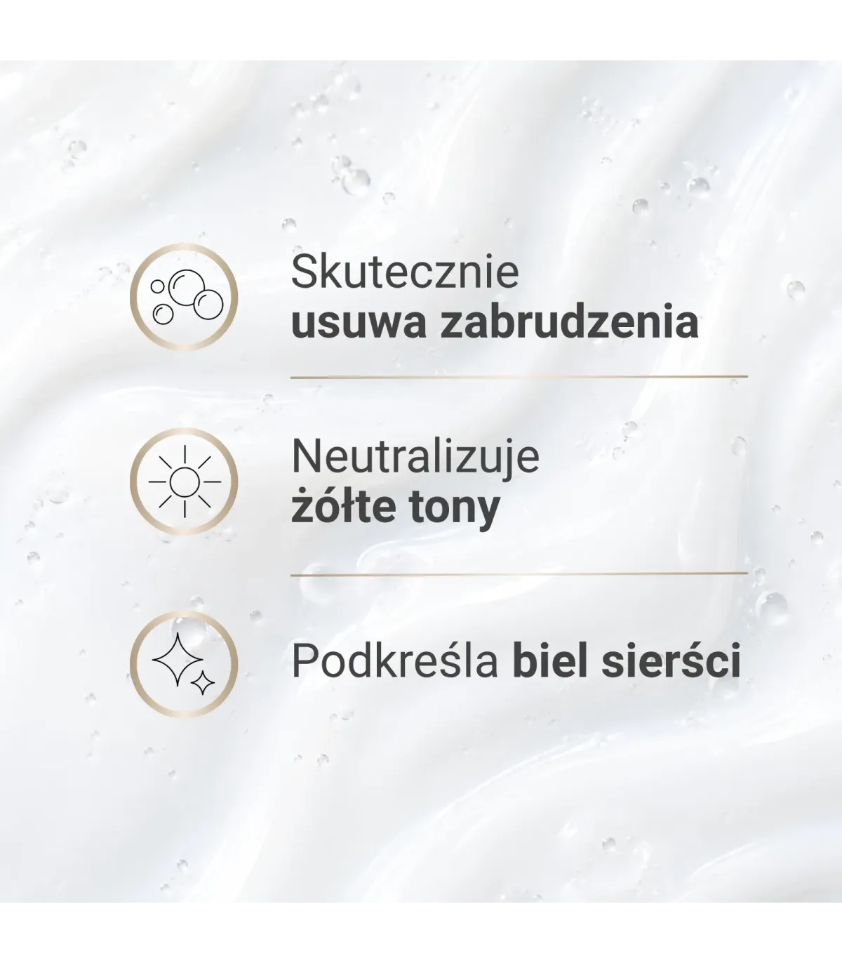 Kompleksowa pielęgnacja sierści białych koni - Just White Spray & Shampoo