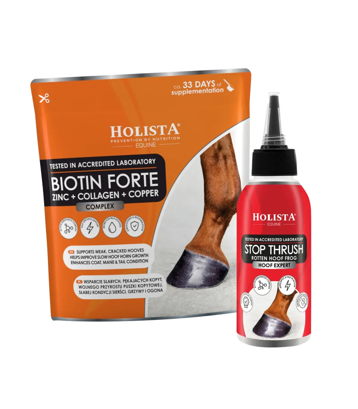ZESTAW Stop Thrush 100ml + Biotin Forte 500g