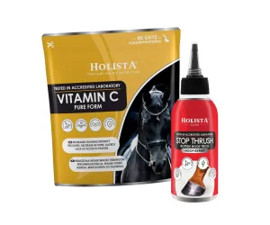 ZESTAW Witamina C 600g + Stop Thrush 100ml profilaktyka chorób kopyt