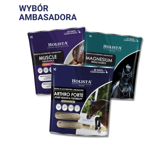 Zestaw Ambasadora Michał Tyszko wsparcie koni sportowych