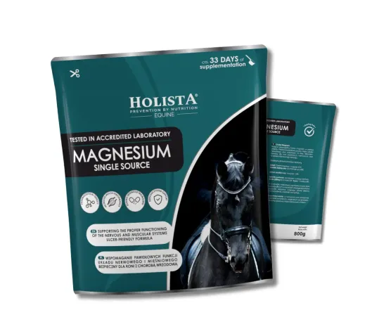 Pakiet Startowy - Magnesium 800g + Wiadro na suplementy Holista Equine
