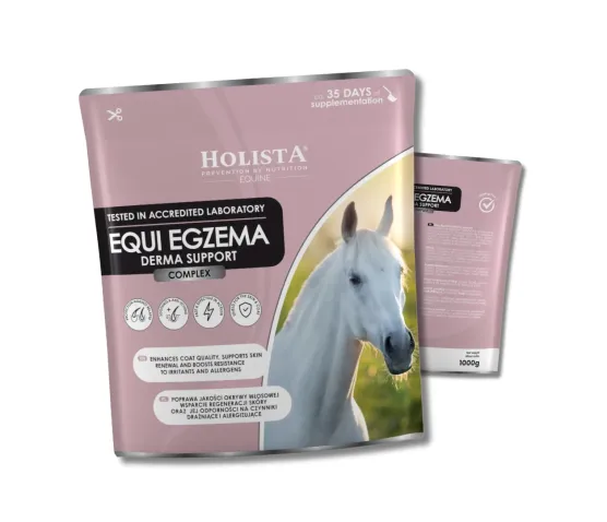 Pakiet Startowy - Equi Egzema 1000g + Wiadro na suplementy Holista Equine