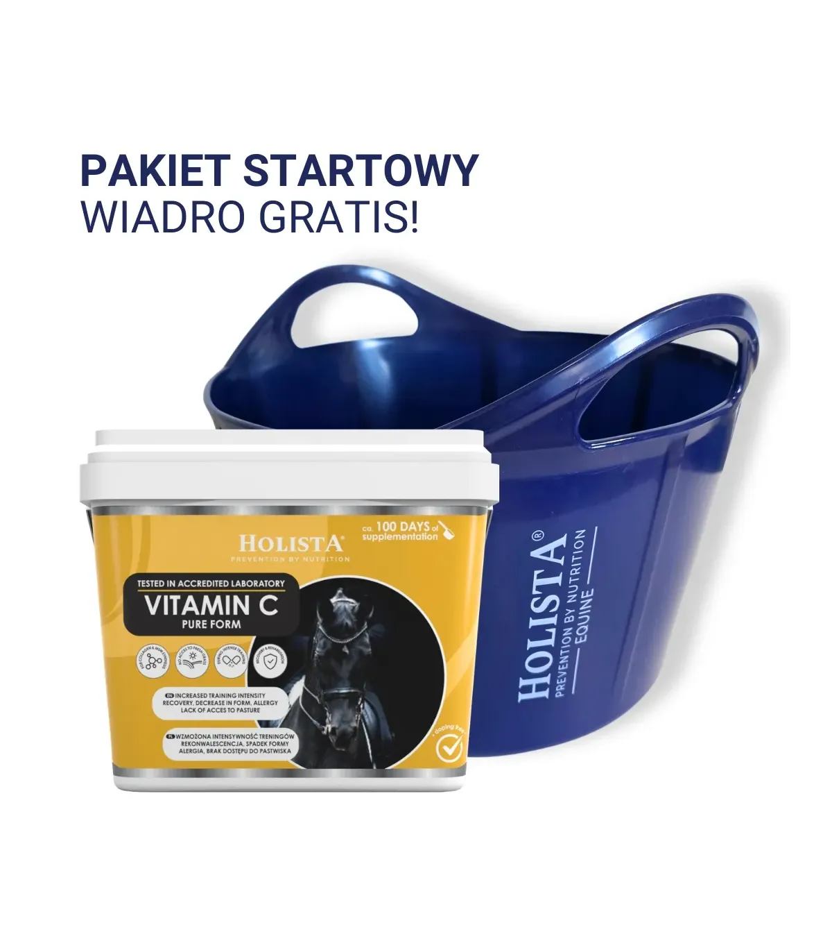 Witamina C 1000g + Wiadro elastyczne 17l GRATIS - Pakiet Startowy