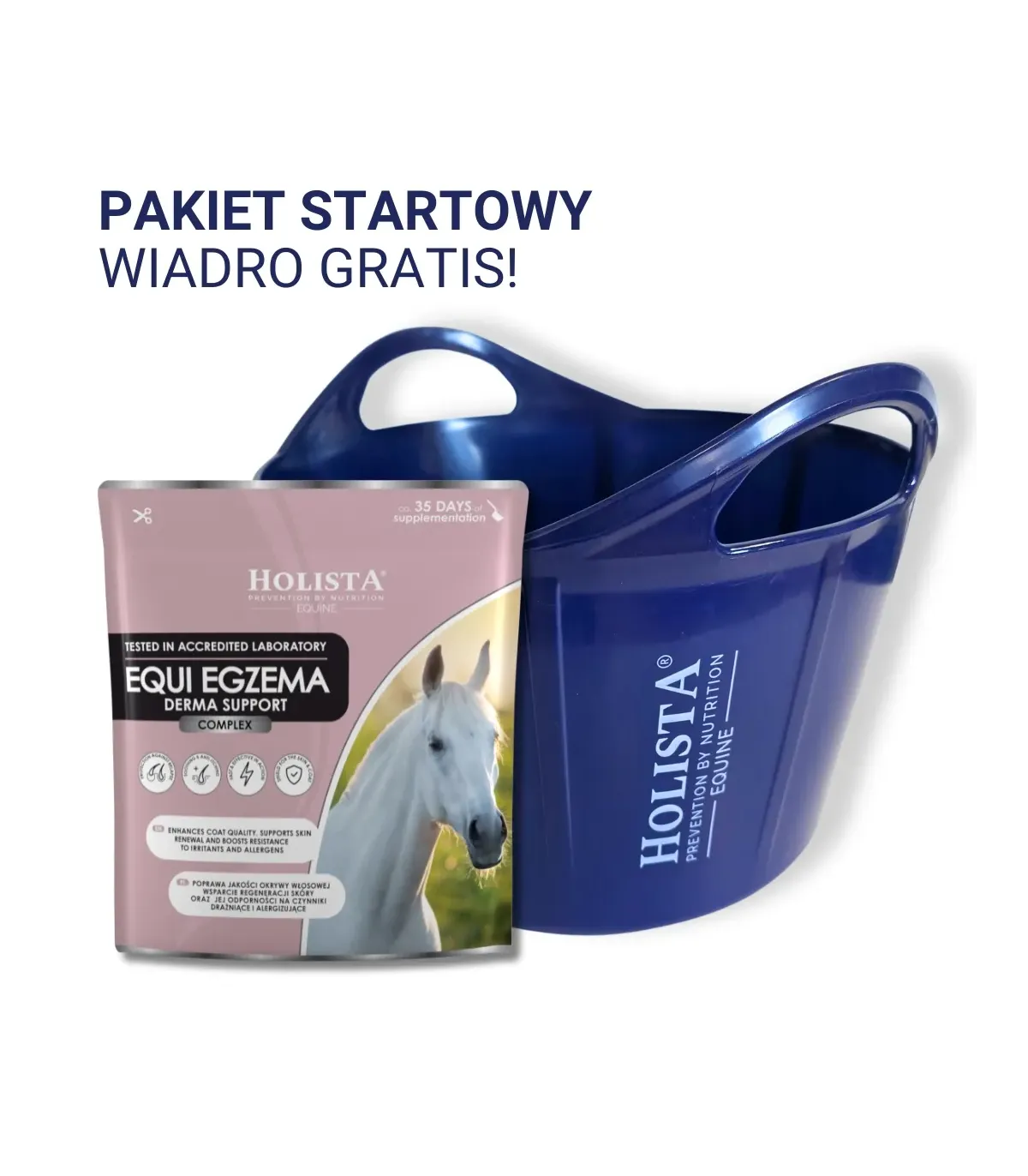 Equi Egzema 1000g + Wiadro elastyczne 17l GRATIS - Pakiet Startowy