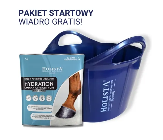 Hoof Expert Hydration 800g + Wiadro elastyczne 17l GRATIS - Pakiet Startowy