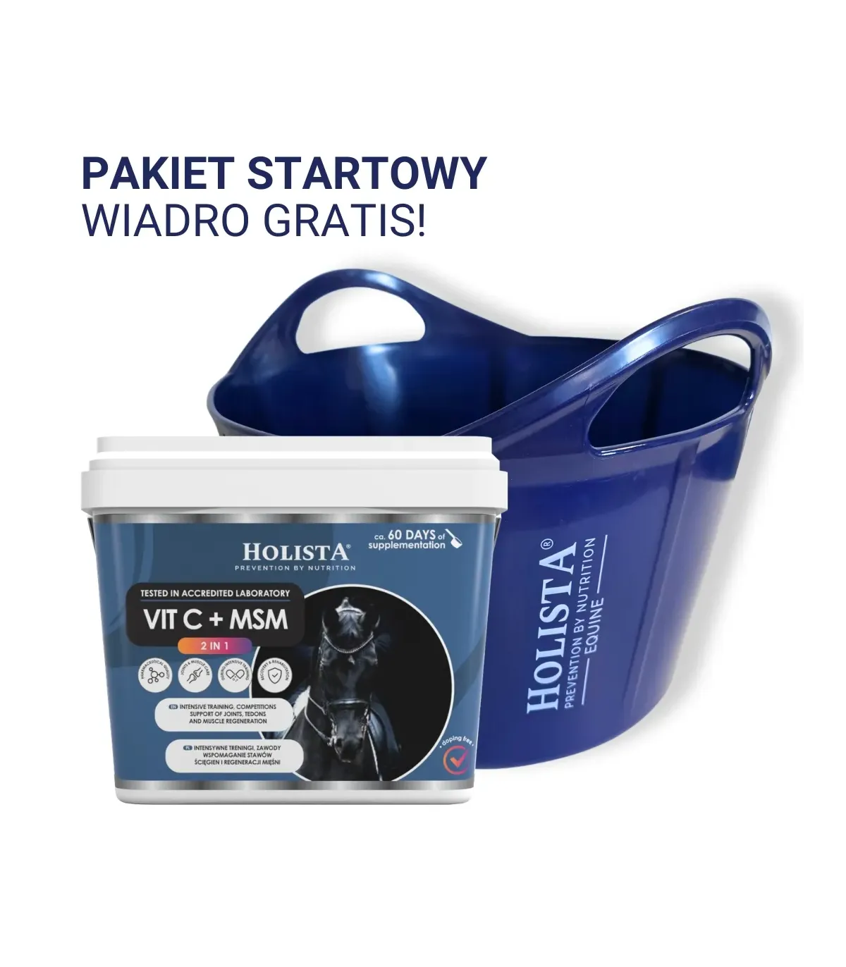Witamina C + MSM 1000g + Wiadro elastyczne 17l GRATIS - Pakiet Startowy