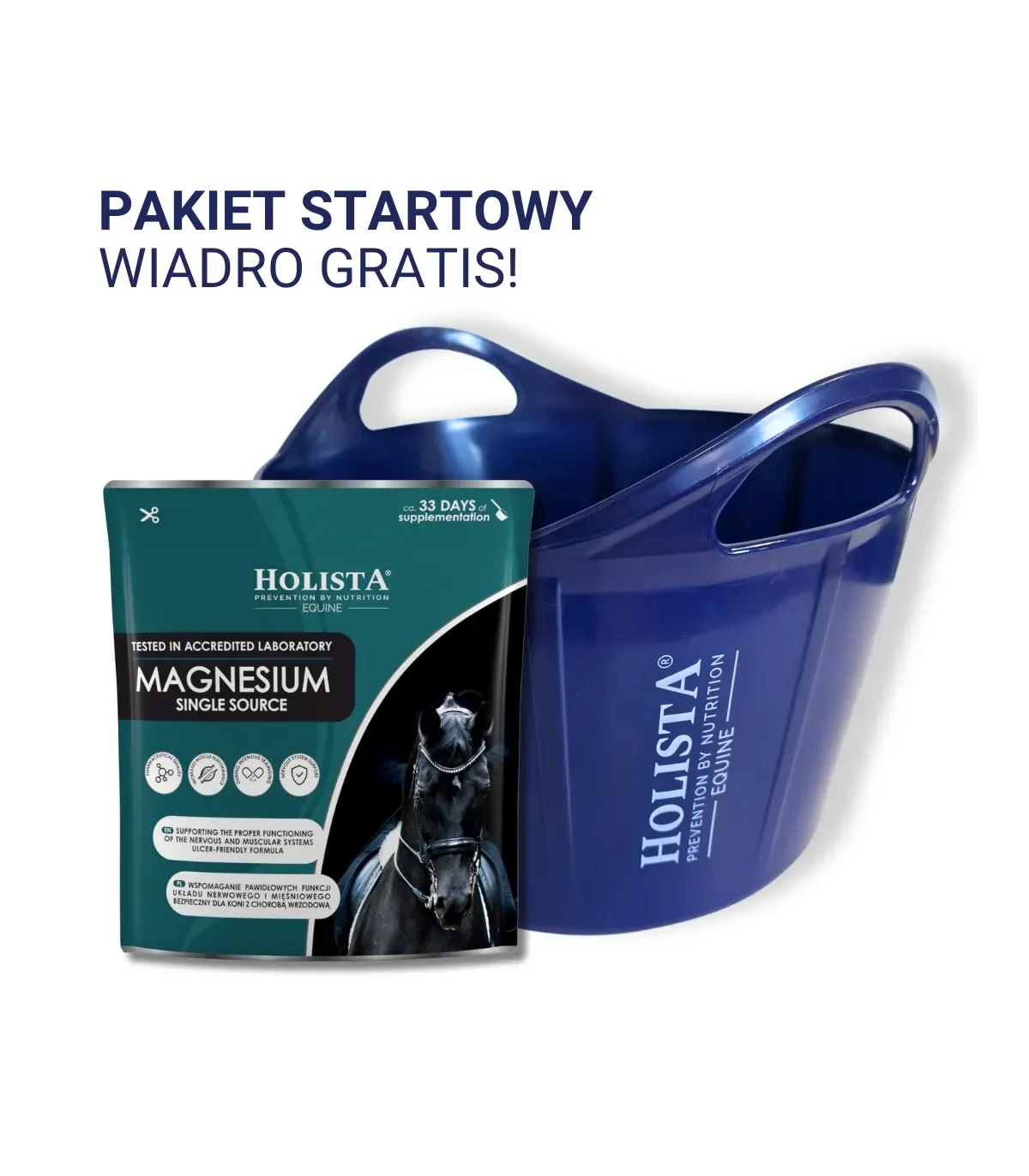 Magnesium 800g + Wiadro elastyczne 17l GRATIS - Pakiet Startowy