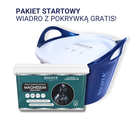 Magnesium 1600g + Wiadro elastyczne 17l z pokrywką GRATIS - Pakiet Startowy