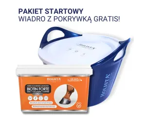 Biotin Forte 1800g + Wiadro elastyczne 17l z pokrywką GRATIS - Pakiet Startowy