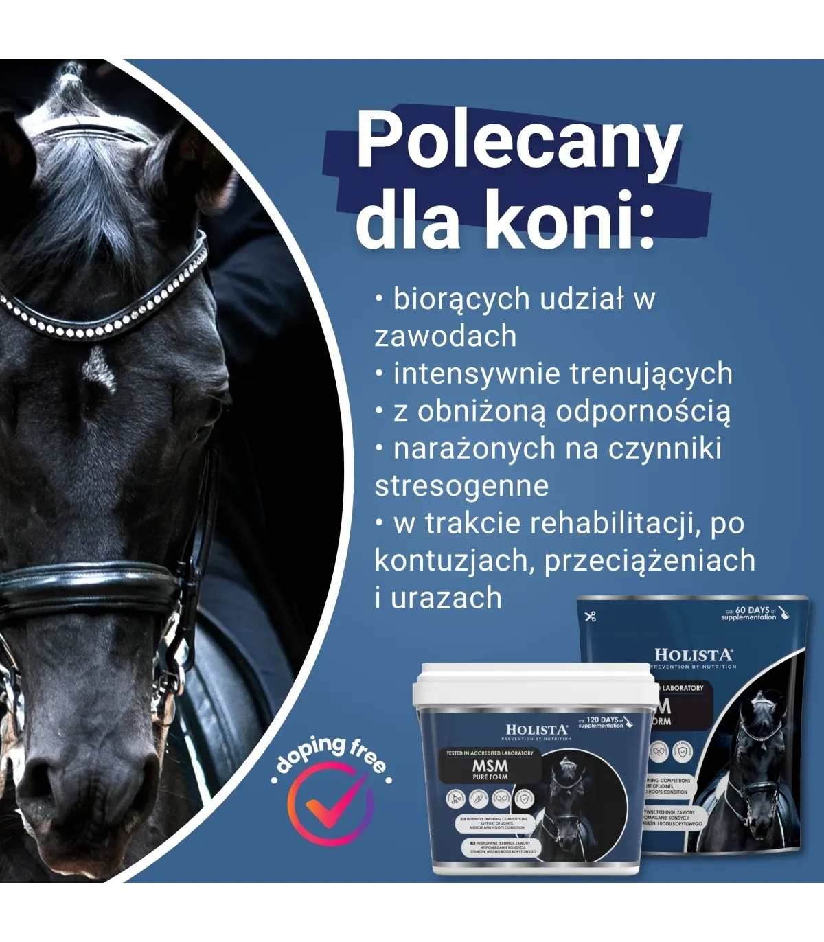 MSM 450g wsparcie stawów, mięśni i kopyt