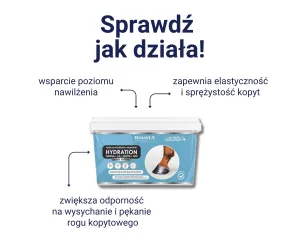 Hoof Expert Hydration 800g nawilża i uelastycznia kopyta